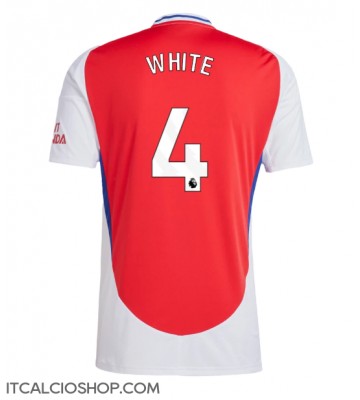Arsenal Ben White #4 Prima Maglia 2024-25 Manica Corta